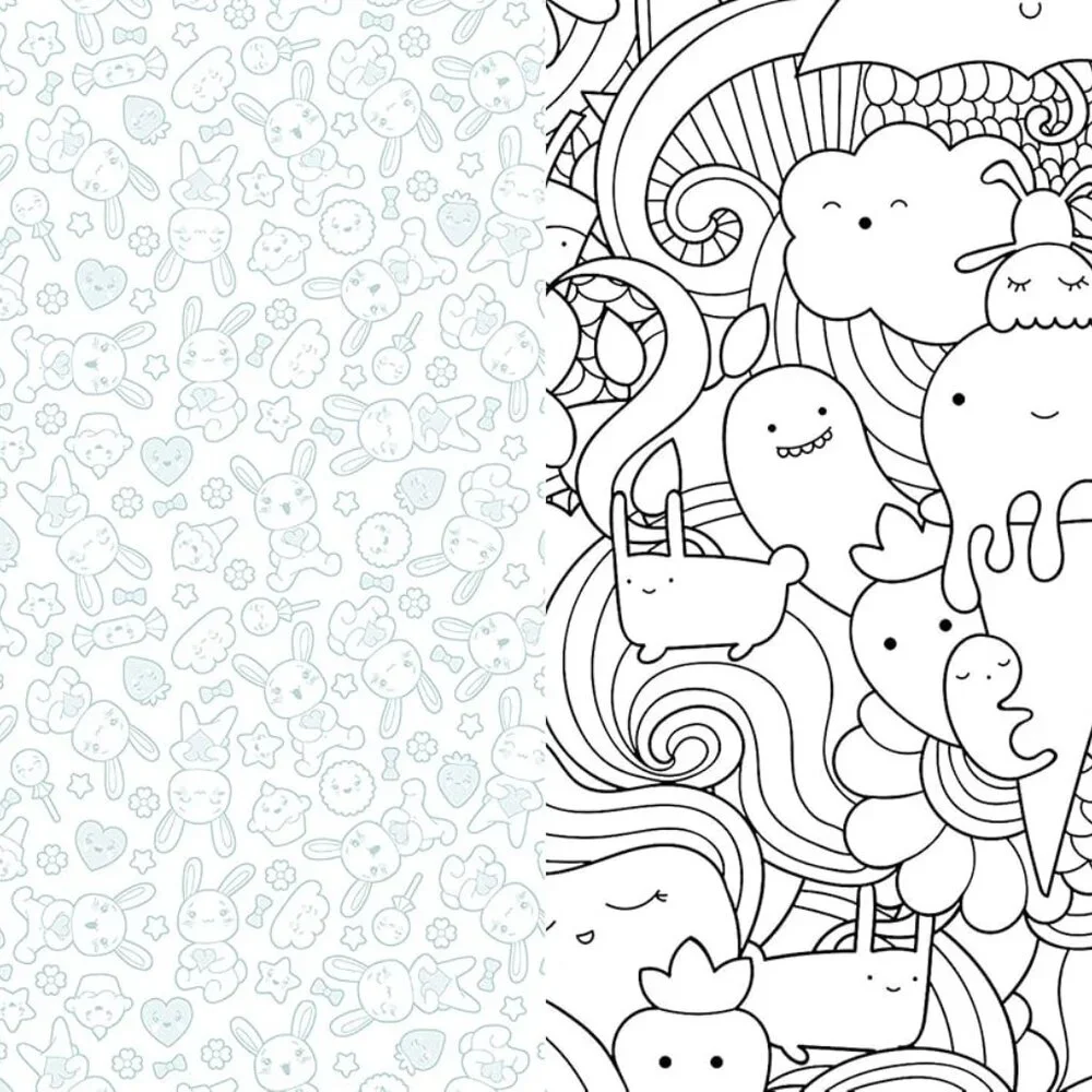 NEWCute Kawaii Coloring Coloring Book - Picture 4 of 6
